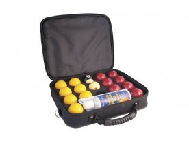 Aramith English Pro Cup Pool Balls with Nylon Case